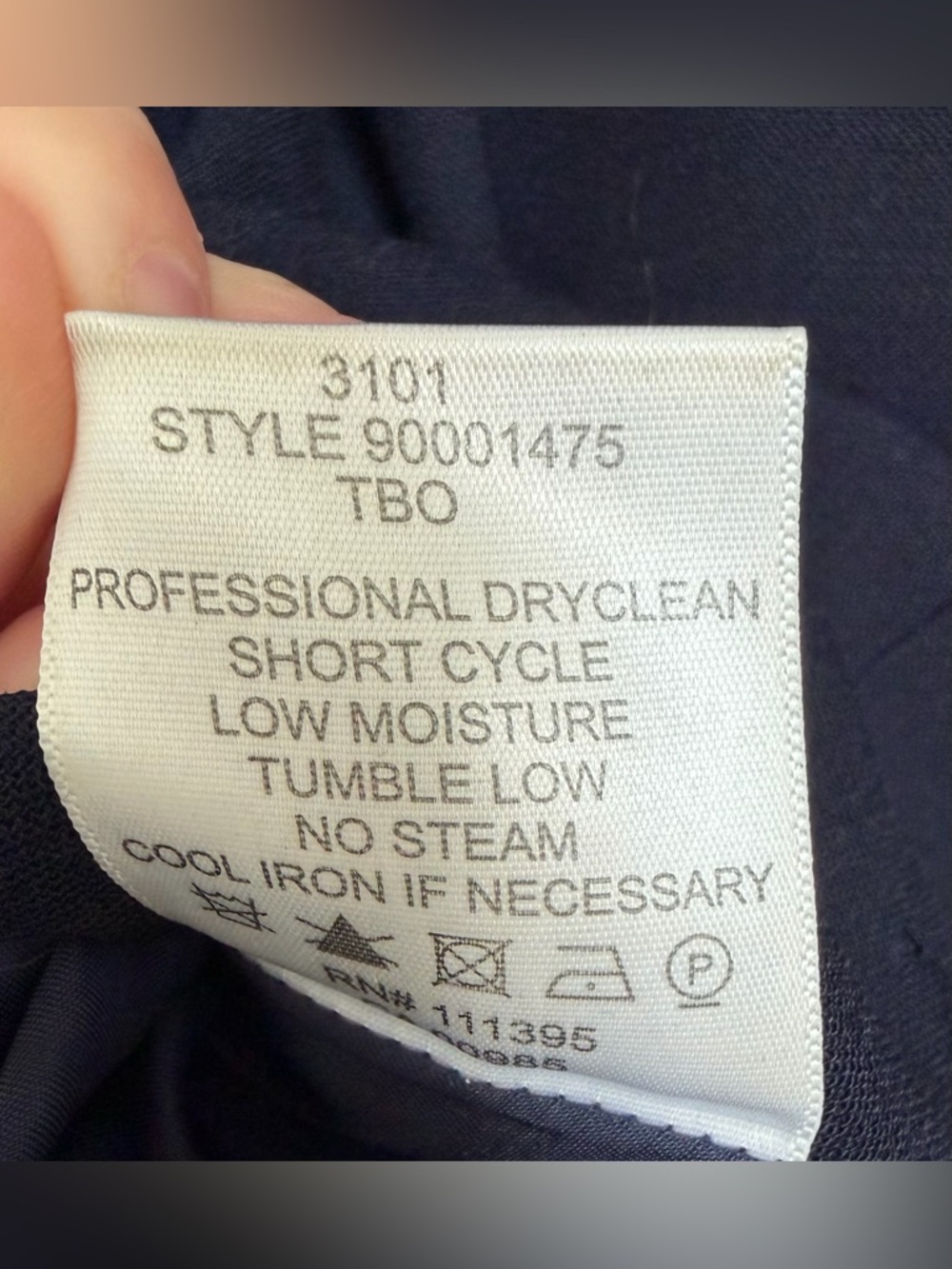 Tory Burch Sleeveless A-Line Wool Blend Dress in Navy Blue, Size 6 - Picture 10 of 11